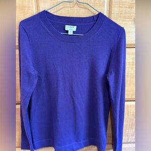 J.Crew Purple Teddie Sweater XS